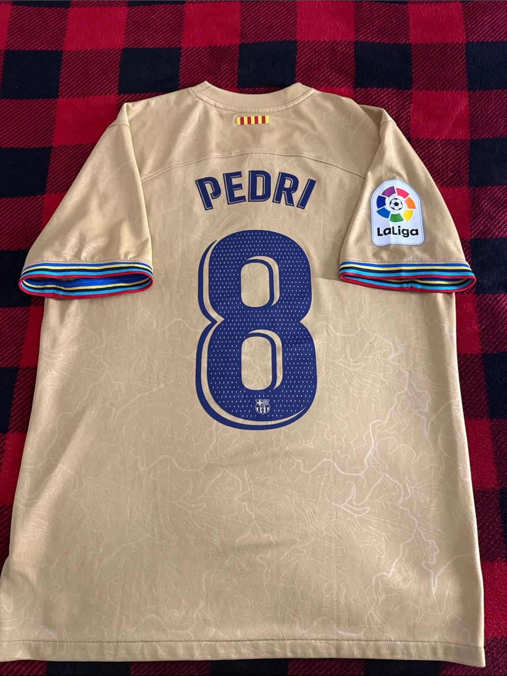 FC Barcelona #8 Pedri 2022-23 La Liga Away Nike Jersey